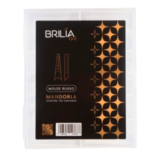 MOLDE RUSSO QUADRADA C/120UN BRILIA NAILS