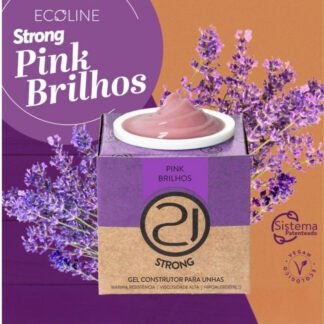 Gel Ecoline Strong Pink Brilhos 34g