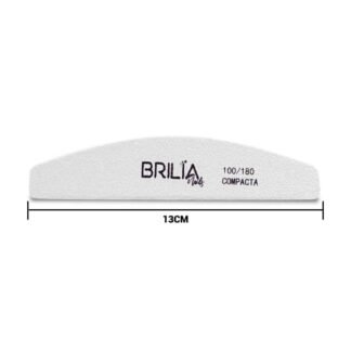 Lixa Boomerang Compacta 100/180 Brilia Nails c/20 unidades